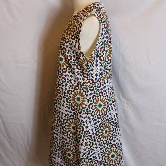 Zara Sleeveless A-Line Dress Women's Size 12 - Picture 4 of 8